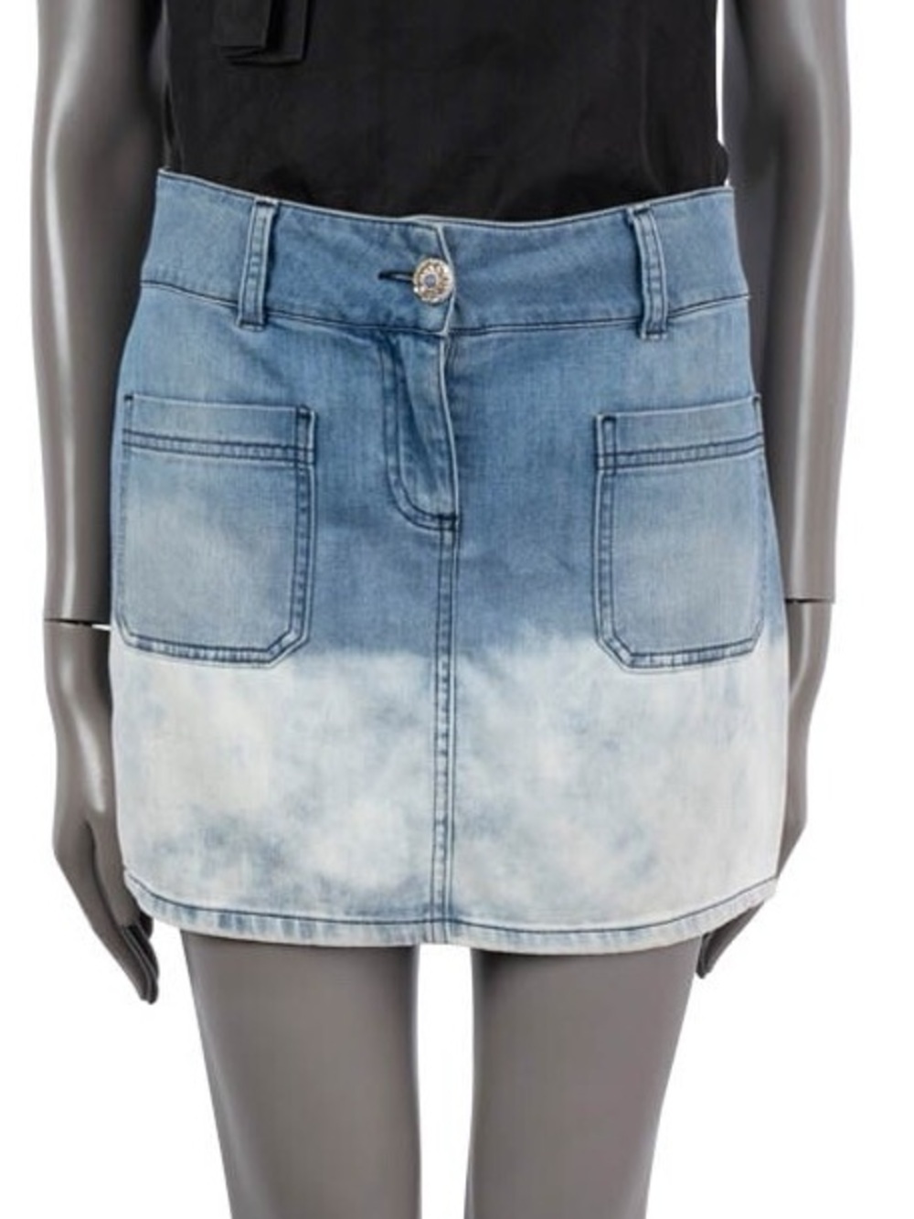 CHANEL 2011 Vintage St Tropez Washed Denim Mini Skirt — EU 34 (US 2)